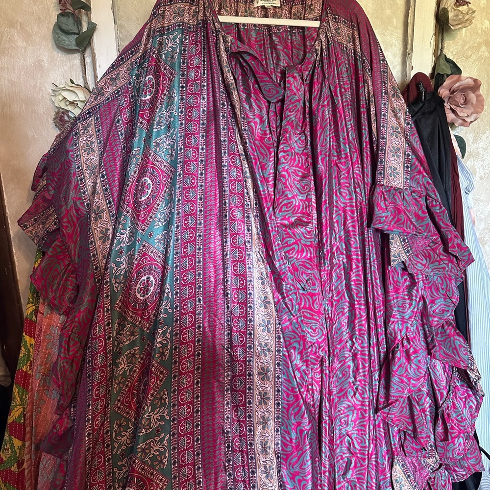 Kantha Bae Ruffle Kimono